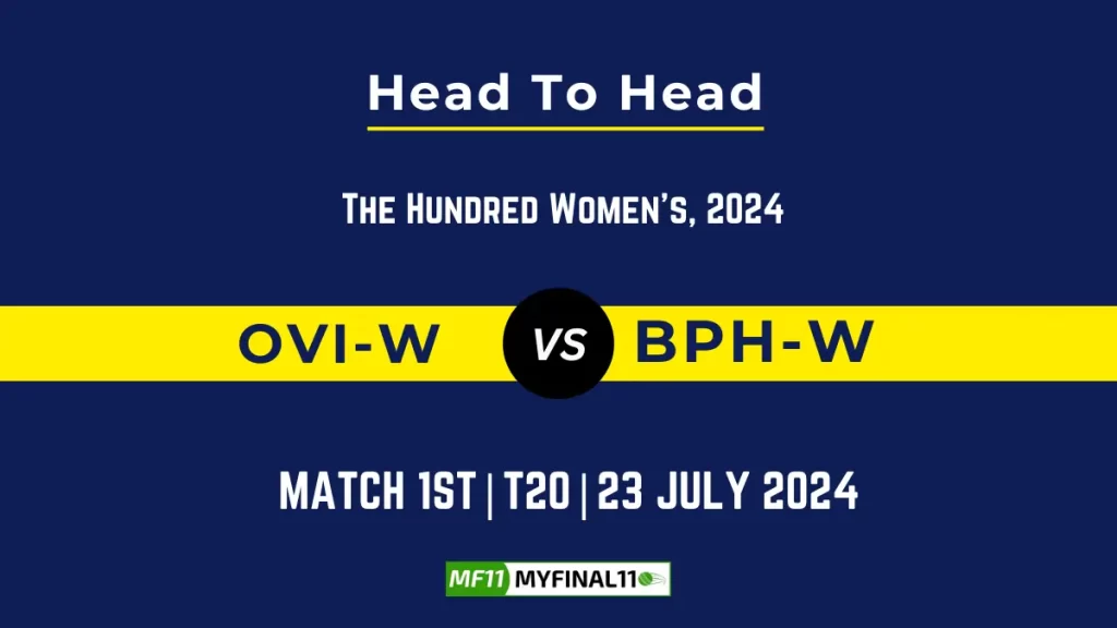 OVI-W vs BPH-W Player Battle, Head to Head Team Stats, Player Record – The Hundred Womens, 2024