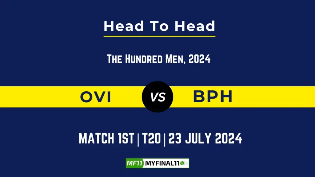 OVI vs BPH Player Battle, Head to Head Team Stats, Player Record – The Hundred Men, 2024