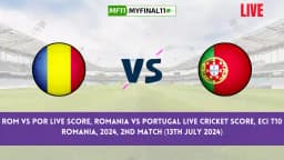 ROM vs POR Live Score, Scorecard, Romania vs Portugal – Match 2, ECI T10 Romania, 2024