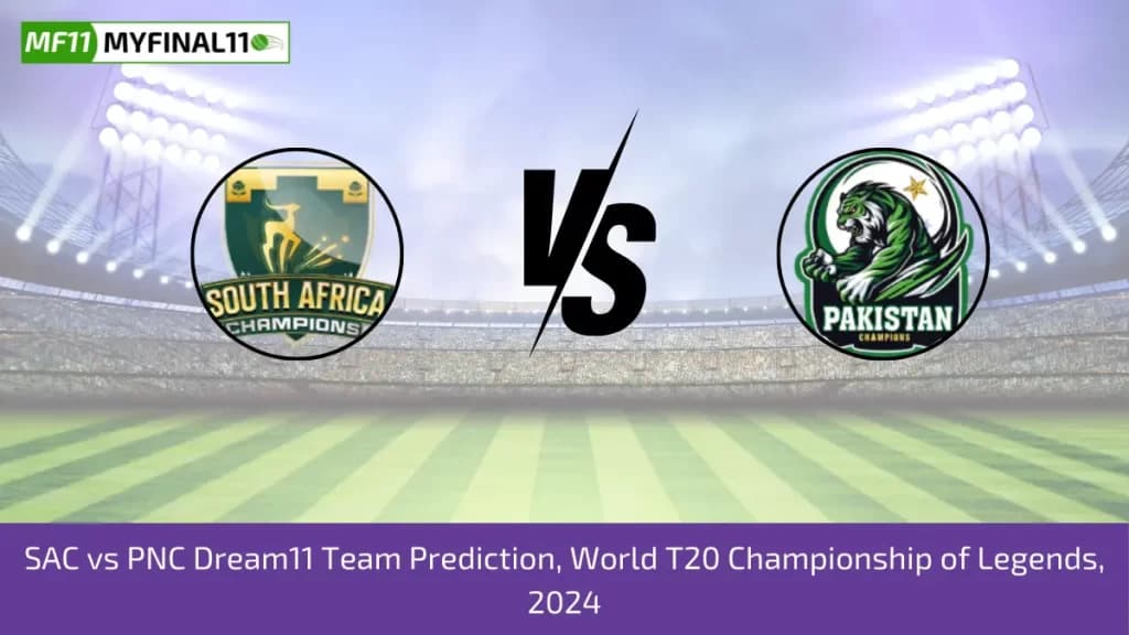 SAC vs PNC Dream11 Prediction Today 13th Match, Pitch Report, and Player Stats, World T20 Championship of Legends, 2024