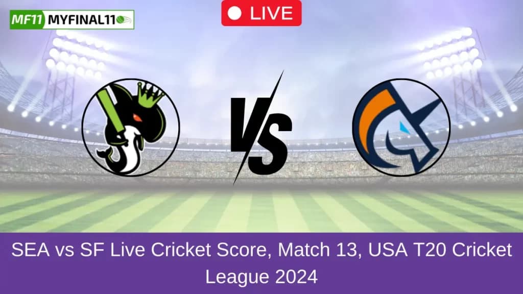 SEA vs SF Live Score, Scorecard, Seattle Orcas vs San Francisco Unicorns – USA T20, 13th Match 2024