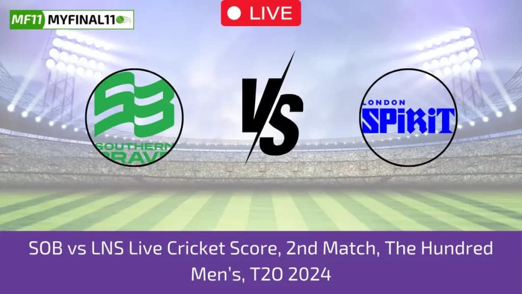 SOB vs LNS Live Score, Scorecard, Southern Brave (Men) vs London Spirit (Men) – The Hundred Men’s, 2nd Match 2024