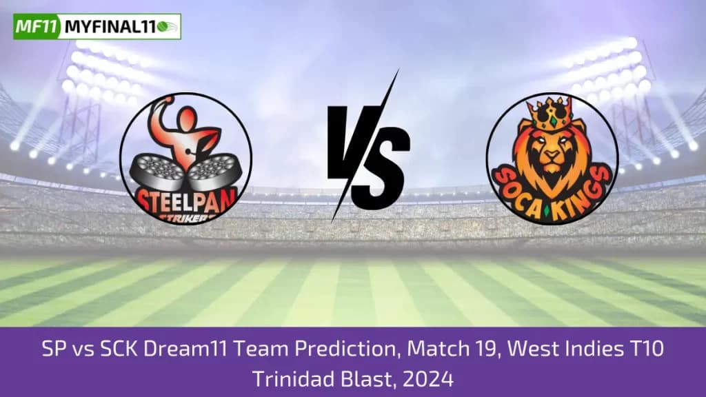 SP vs SCK Dream11 Prediction, Pitch Report, Player Stats, Match 19, West Indies T10 Trinidad Blast 2024