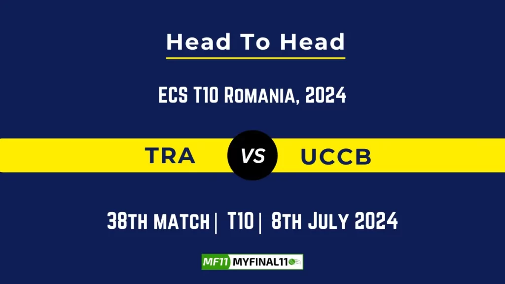 TRA vs UCCB Player Battle Head to Head Player Stats/Record, ECS T10 Romania, 2024 – 38th Match