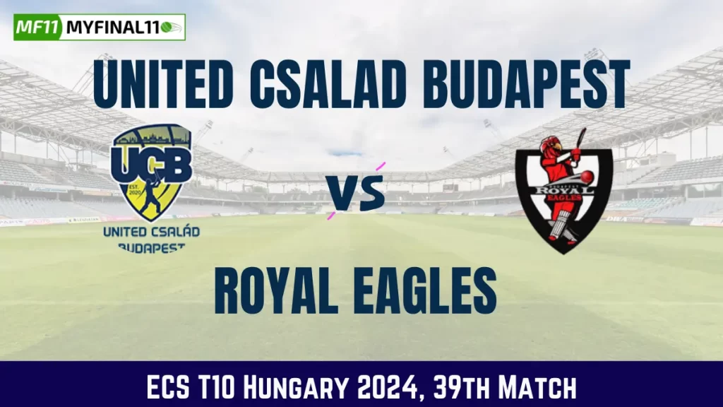 UCB vs REA Dream11 Prediction Today 39th Match, Pitch Report, and Player Stats, ECS T10 Hungary, 2024