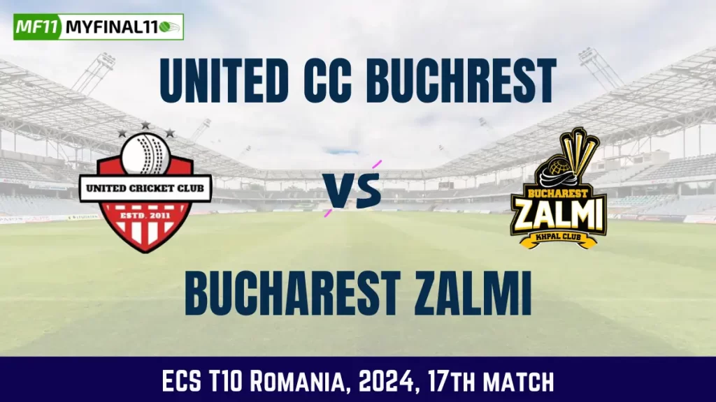 UCCB vs BZ Dream11 Prediction Today Match, Pitch Report, and Player Stats, 17th Match, ECS T10 Romania, 2024
