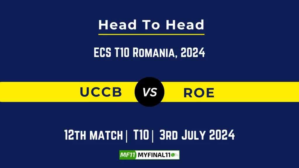 UCCB vs ROE Player Battle, Head to Head Team Stats, Team Record – ECS T10 Romania, 2024