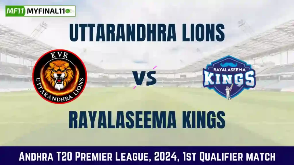 UTL vs RYLS Dream11 Prediction Today Andhra Premier League T20 Match, Pitch Report, and Player Stats 2024