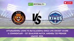 UTL vs RYLS Live Score, Scorecard, Uttarandhra Lions vs Rayalaseema Kings – 1st Qualifier Match, Andhra T20 Premier League, 2024