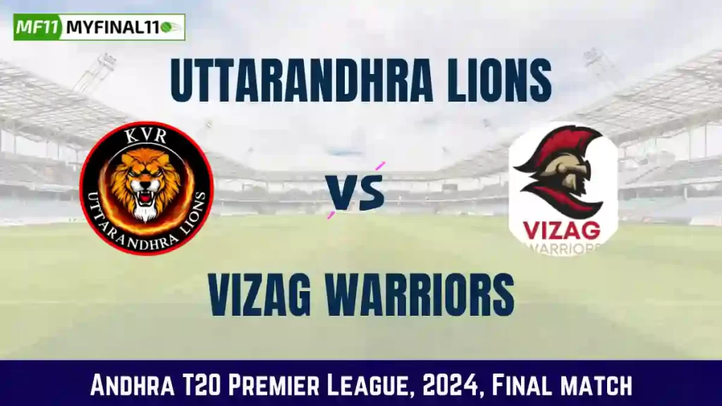 UTL vs VZW Dream11 Prediction Today Andhra Premier League T20 Match, Pitch Report, and Player Stats 2024