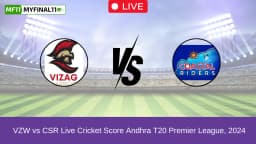 VZW vs CSR Live Score, Scorecard, Vizag Warriors vs Coastal Riders – Eliminator Match, Andhra T20 Premier League, 2024