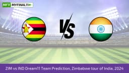 ZIM vs IND Dream11 Prediction Today 3rd T20I Match, Get ZIM vs IND Dream11 Team, Playing XI, Pitch Report and Player Stats 2024