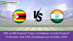 ZIM vs IND Dream11 Prediction Today 2nd T20I Match, Get ZIM vs IND Dream11 Team, Playing XI, Pitch Report and Player Stats 2024
