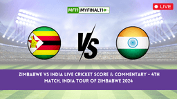 ZIM vs IND Live Score, Scorecard, Zimbabwe vs India – India tour of Zimbabwe, 4th Match 2024