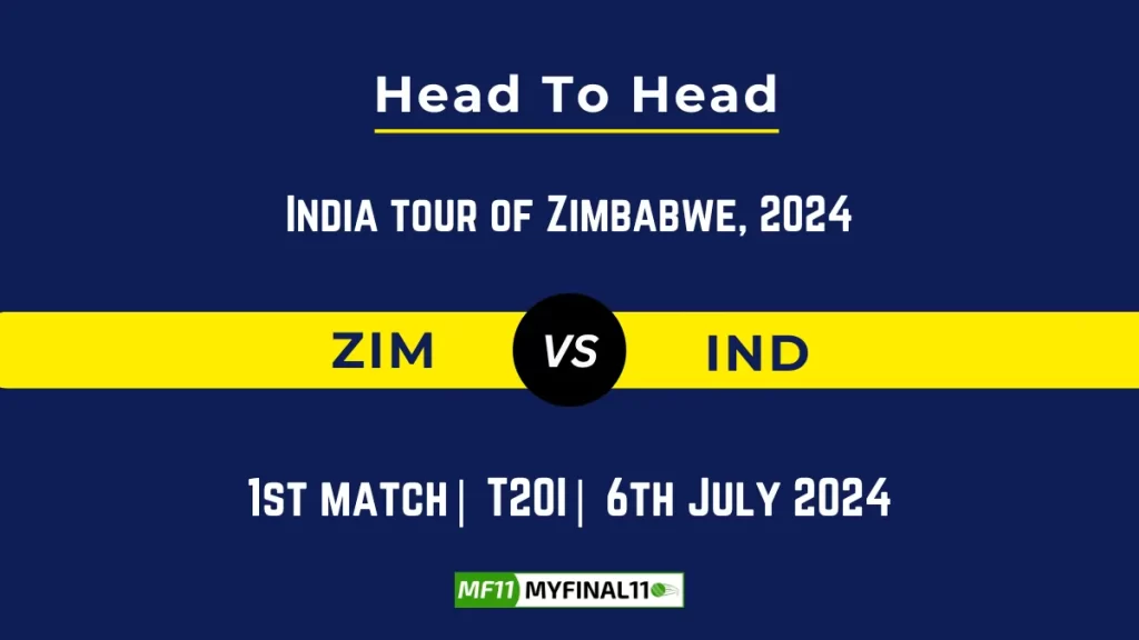 ZIM vs IND Player Battle Head to Head Player Stats/Record, 1st T20I, India tour of Zimbabwe, 2024