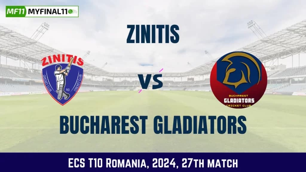 ZIN vs BUG Dream11 Prediction Today 27th Match, Pitch Report, and Player Stats, ECS T10 Romania, 2024