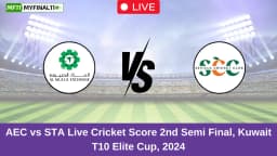 AEC vs STA Live Score: Scorecard, Ball by Ball Commentary – 2nd Semi Final, Kuwait T10 Summer Elite Cup