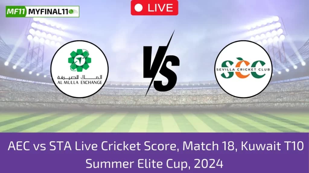AEC vs STA Live Score: Scorecard, Ball by Ball Commentary – Match 18, Kuwait T10 Summer Elite Cup