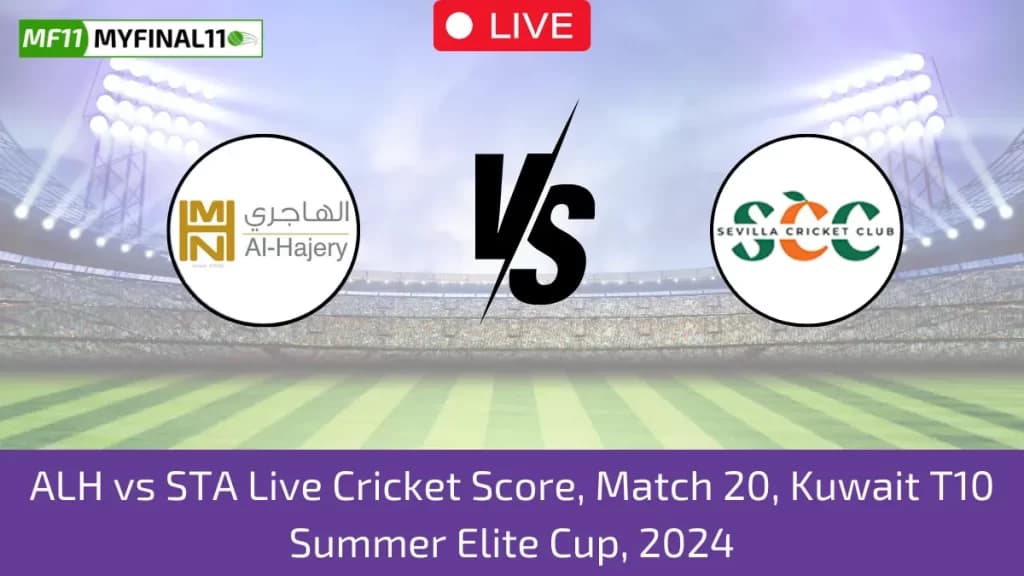 ALH vs STA Live Score: Scorecard, Ball by Ball Commentary – Match 20, Kuwait T10 Summer Elite Cup