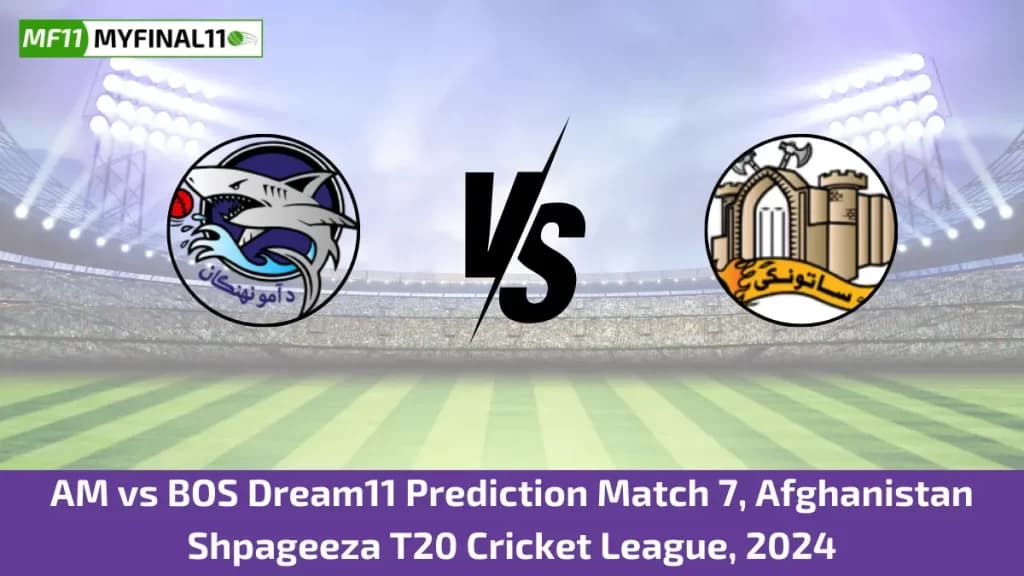 AM vs BOS Dream11 Prediction Today: Match 7 Pitch Report, and Player Stats | Shpageeza Cricket League
