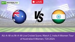 AU-A-W vs IN-A-W Live Score: Scorecard, Ball by Ball Commentary – Match 2, India A Women Tour of Australia A Women, 2024
