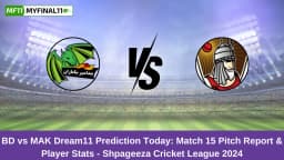 BD vs MAK Dream11 Prediction Today: Match 15 Pitch Report & Player Stats – Shpageeza Cricket League 2024