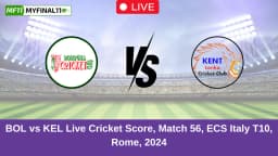 BOL vs KEL Live Score: Scorecard, Commentary – Match 56, ECS Italy T10, Rome 2024