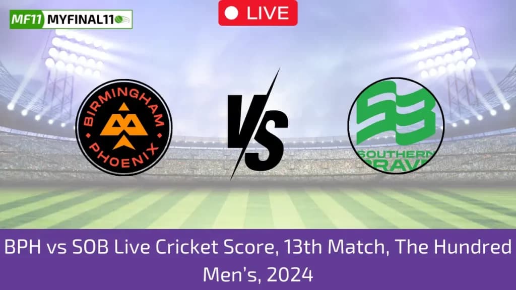 BPH vs SOB Live Score: Scorecard, Ball by Ball Commentary – 13th Match, The Hundred Mens, 2024