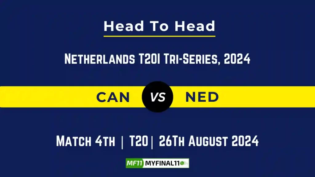 CAN vs NED Player Battle, Head to Head Team Stats, Team Record – Netherlands T20I Tri-Series, 2024