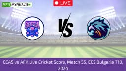 CCAS vs AFK Live Score: Scorecard, Ball by Ball Commentary – Match 55, ECS Bulgaria T10 2024