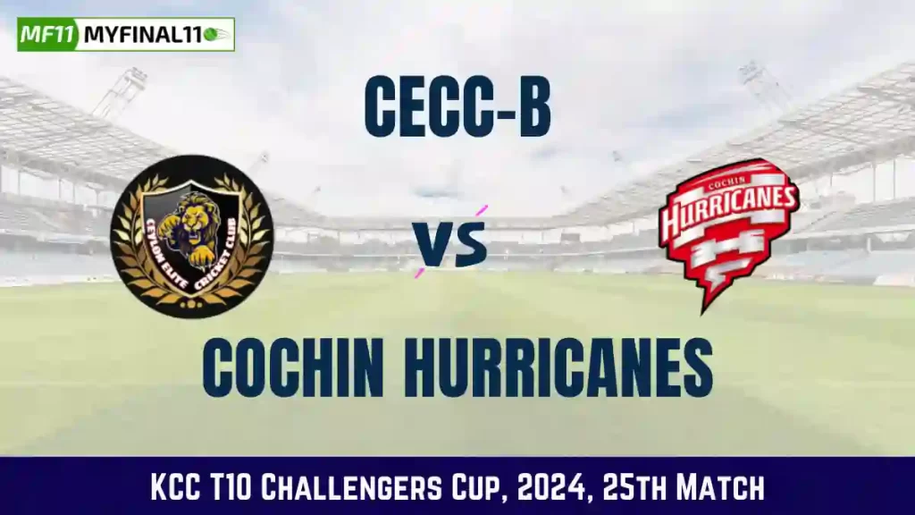 CEC-B vs COH Dream11 Prediction Today: Match 25 Pitch Report, and Player Stats | KCC T10 Challengers Cup, 2024