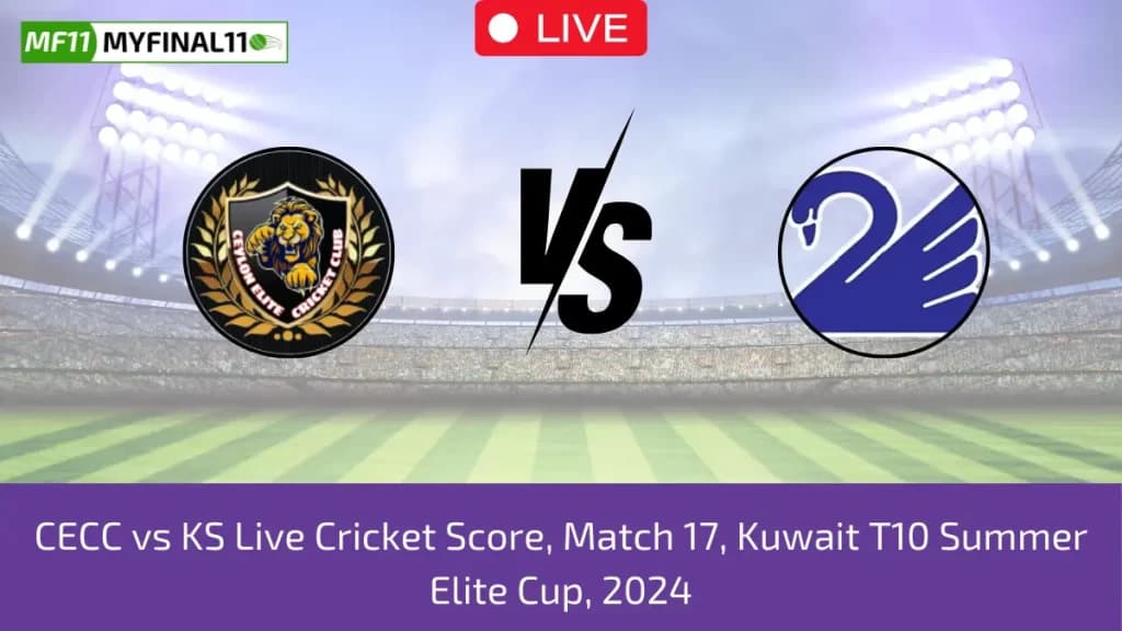 CECC vs KS Live Score: Scorecard, Ball by Ball Commentary – Match 17, Kuwait T10 Summer Elite Cup