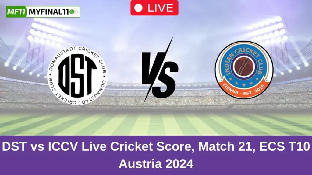 DST vs ICCV Live Score: Scorecard, Ball by Ball Commentary – Match 21, ECS T10 Austria 2024