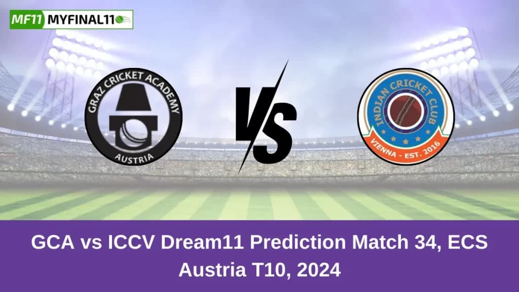 GCA vs ICCV Dream11 Prediction Today: Match 34 Pitch Report, and Player Stats | ECS Austria T10 2024