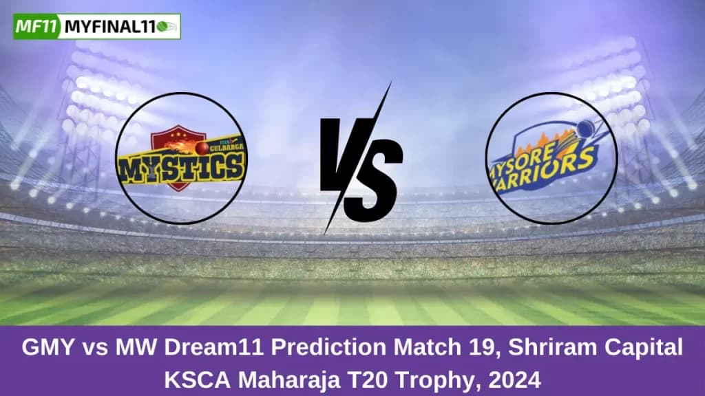 GMY vs MW Dream11 Prediction Today: Match 19 Pitch Report, and Player Stats | Maharaja T20 Trophy