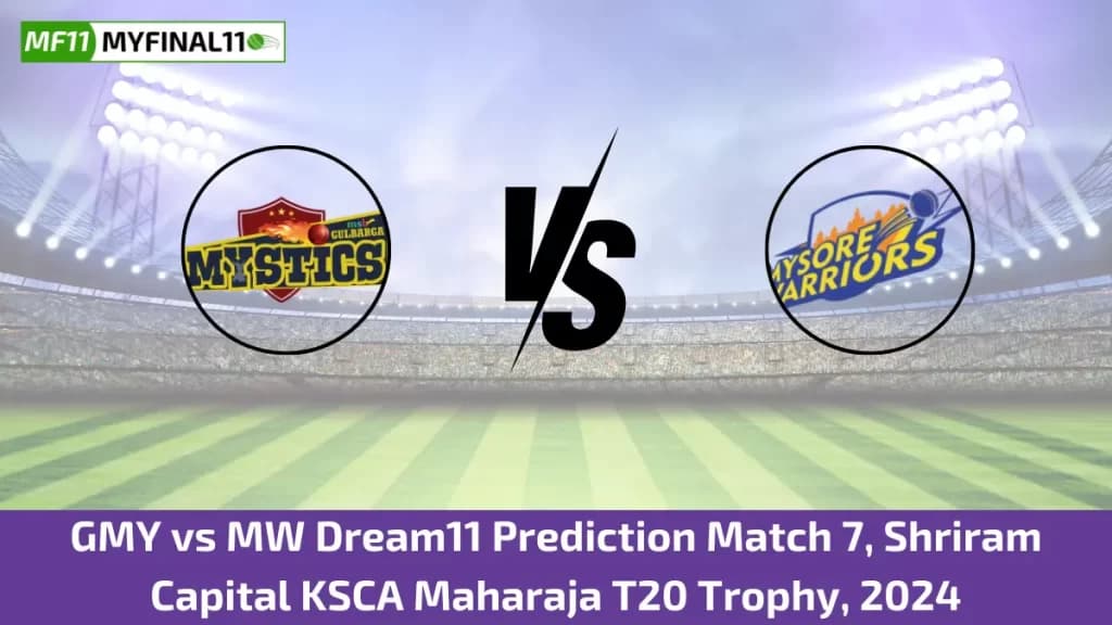 GMY vs MW Dream11 Prediction Today: Match 7 Pitch Report & Stats – Maharaja T20 Trophy 2024