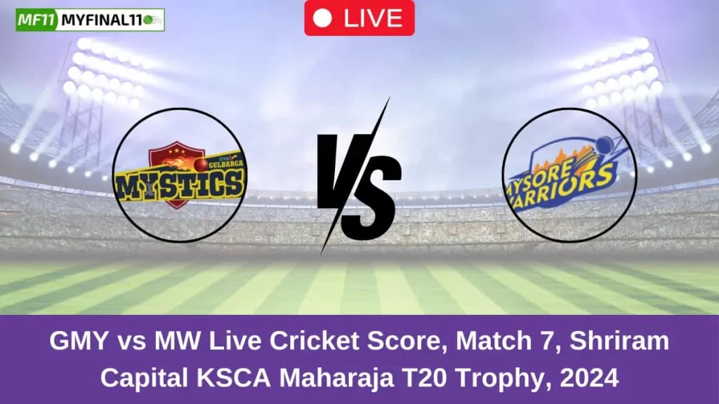 GMY vs MW Live Score: Scorecard, Commentary – Match 7, Maharaja T20 Trophy