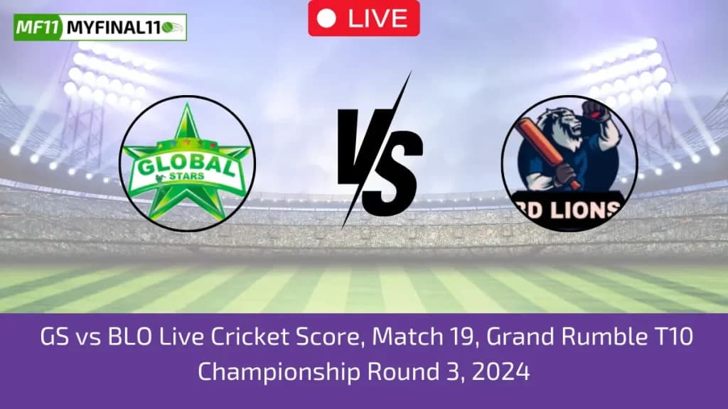 GS vs BLO Live Score: Scorecard, Ball by Ball Commentary – Match 19, Malaysia T10, 2024