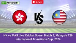 HK vs MAS Live Score: Scorecard, Ball by Ball Commentary – Match 3, T20 International Tri-nations Cup 2024