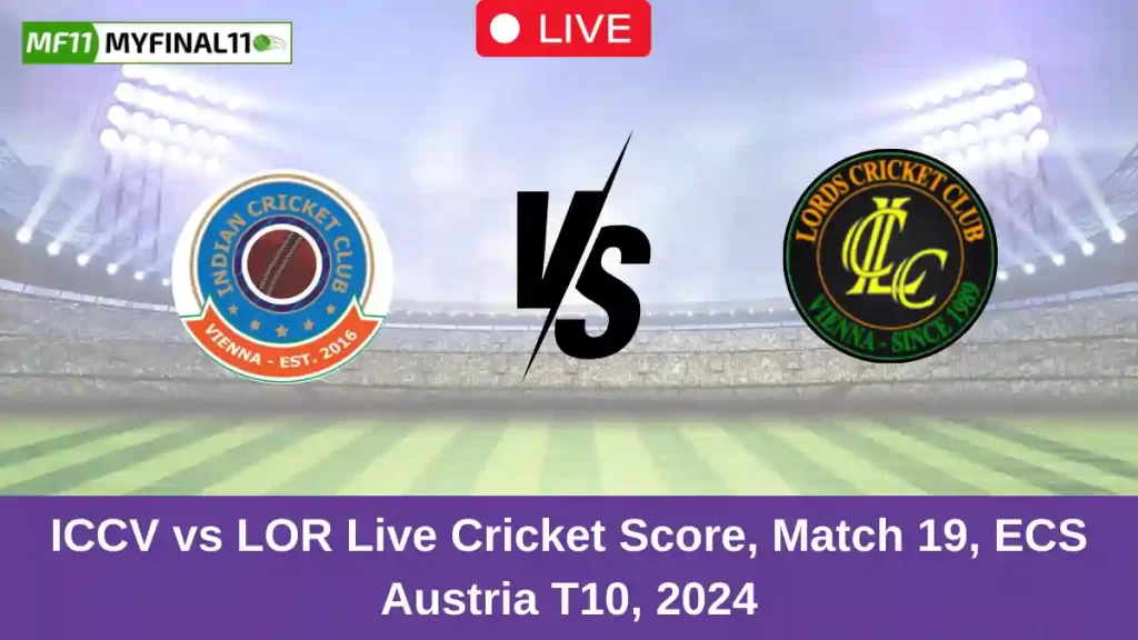 ICCV vs LOR Live Score: Scorecard, Ball by Ball Commentary – Match 19, ECS Austria T10