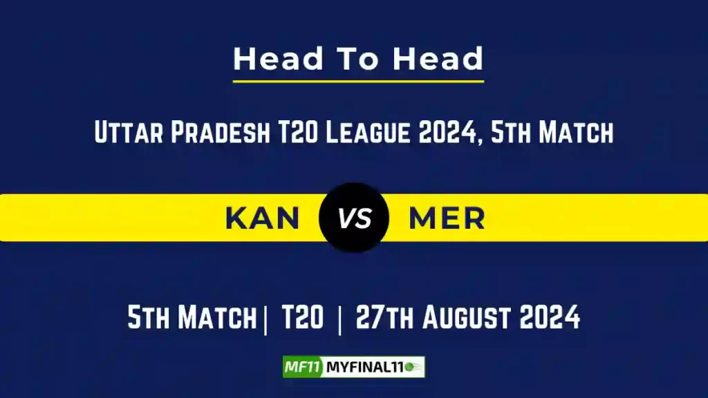 KAN vs MER Player Battle, Head to Head Team Stats, Team Record – Uttar Pradesh T20 League 2024