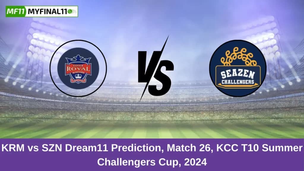 KRM vs SZN Dream11 Prediction Today: Match 26 Pitch Report, and Player Stats | KCC T10 Challengers Cup, 2024