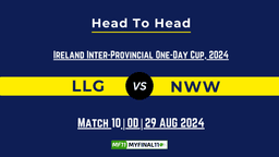 LLG vs NWW Player Battle, Head to Head Team Stats, Team Record – Ireland Inter-Provincial T20 Trophy, 2024