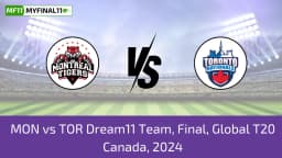 MON vs TOR Dream11 Prediction Today: Final Pitch Report, and Player Stats | Global T20 Canada 2024