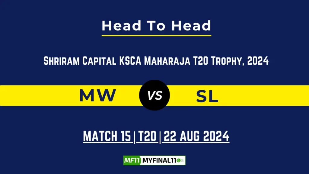 MW vs SL Player Battle, Head to Head Team Stats, Player Record – Maharaja T20 Trophy, 2024