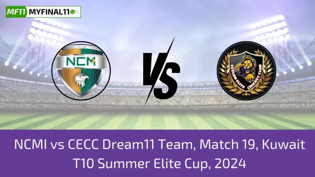NCMI vs CECC Dream11 Prediction Today: Match 19 Pitch Report, and Player Stats | Kuwait T10 Summer Elite Cup