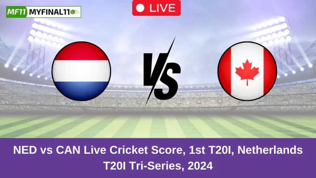 NED vs CAN Live Score: Scorecard, Ball by Ball Commentary – 1st T20I, Netherlands T20I Tri-Series