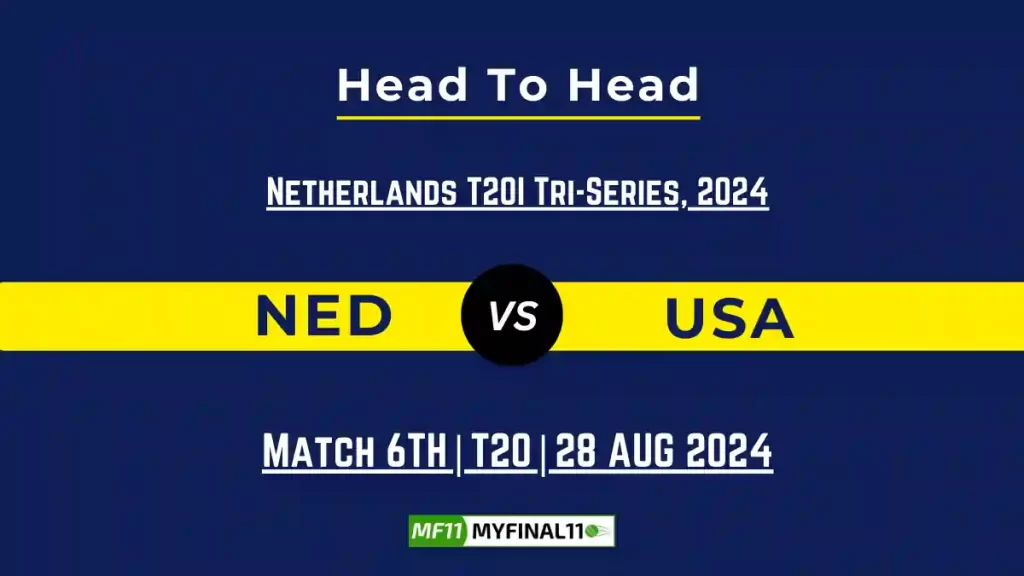 NED vs USA Player Battle, Head to Head Team Stats, Team Record – Netherlands T20I Tri-Series 2024