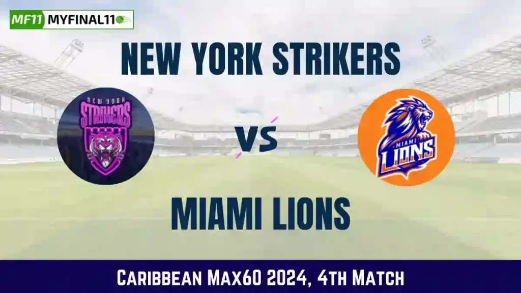 NYS vs MLS Dream11 Prediction Today: Match 4 Pitch Report & Stats – Caribbean Max60 2024