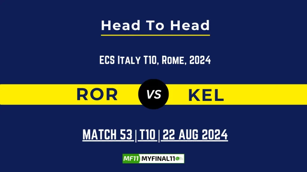 ROR vs KEL Player Battle, Head to Head Team Stats, Player Record – ECS Italy T10, Rome, 2024